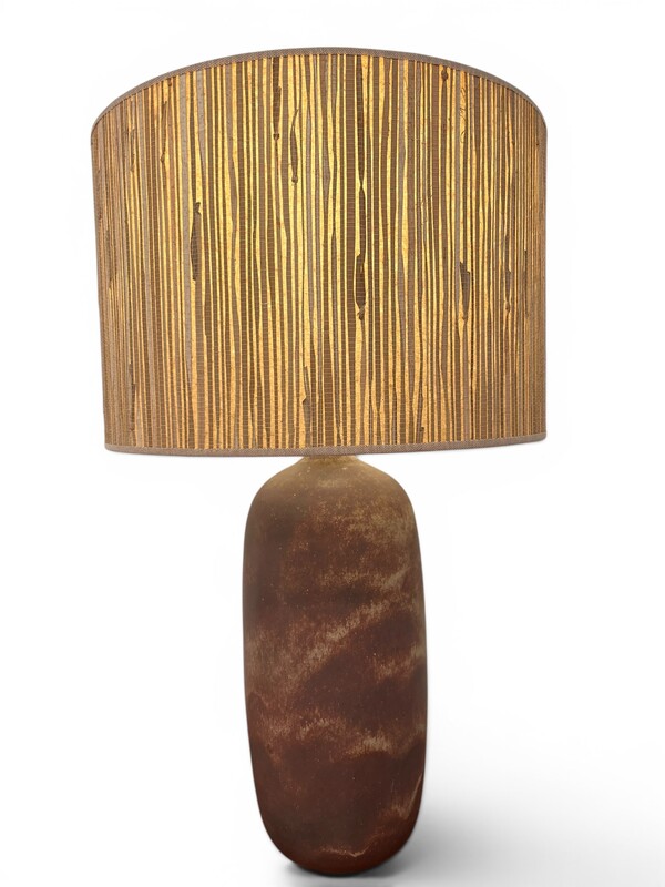 L 683 OB Brown ceramic table lamp, 1960’s
