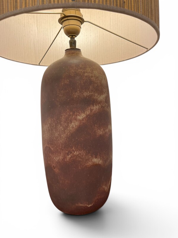 L 683 OB Brown ceramic table lamp, 1960’s