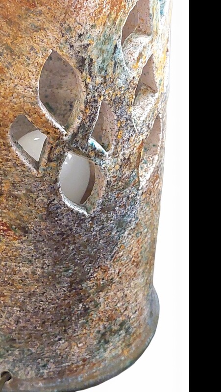 L 684 JC Ceramic table lamp signed by Bernard Buffat, 1970s 
