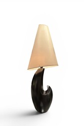 L 688 AS ceramic lamp circa 1970, original lampshade