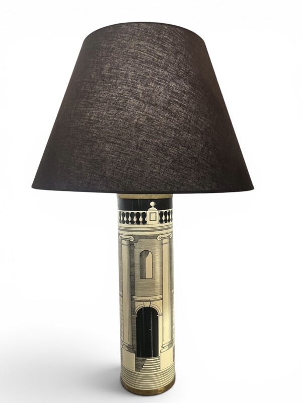 L 689 AG architectural decor table lamp by Fornasetti 