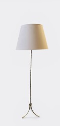 L 693 AG Floor lamp by maison Baguès Faux bambous 