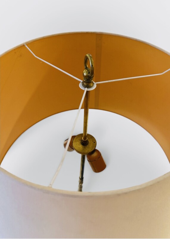 L 693 AG Floor lamp by maison Baguès Faux bambous 