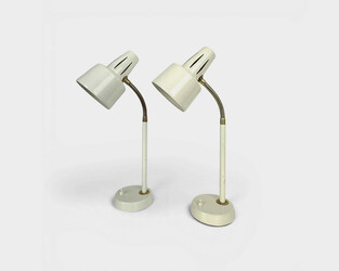 L 695 JB Pair Desklamps 1960s  BJS (Bäcklunds Järn & Smide), Sweden   