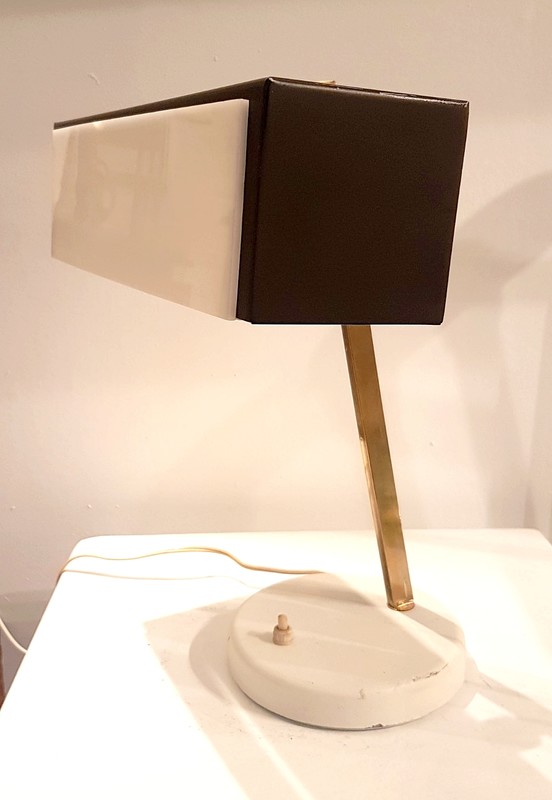 L 696 JC French desk lamp attrib Lunel 1950s