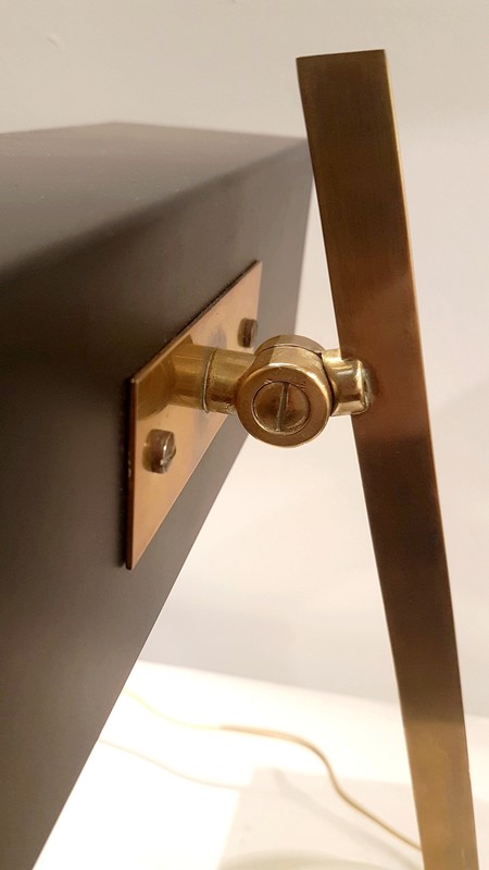 L 696 JC French desk lamp attrib Lunel 1950s