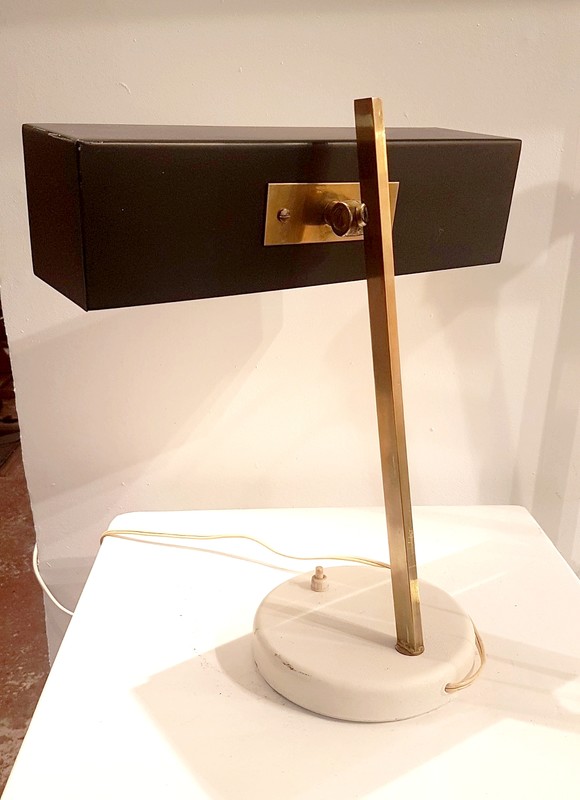 L 696 JC French desk lamp attrib Lunel 1950s