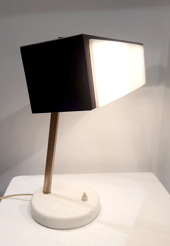 L 696 JC French desk lamp attrib Lunel 1950s