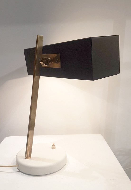 L 696 JC French desk lamp attrib Lunel 1950s