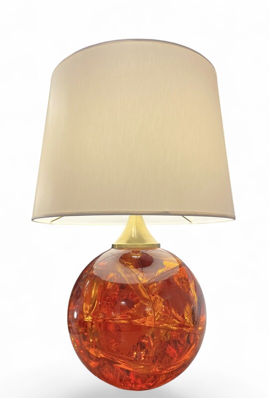 L 701 RD fractal resin lamp by Pierre Giraudon, 1970’s
