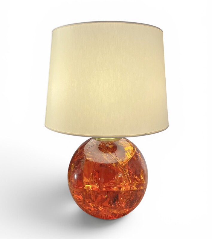 L 701 RD fractal resin lamp by Pierre Giraudon, 1970’s