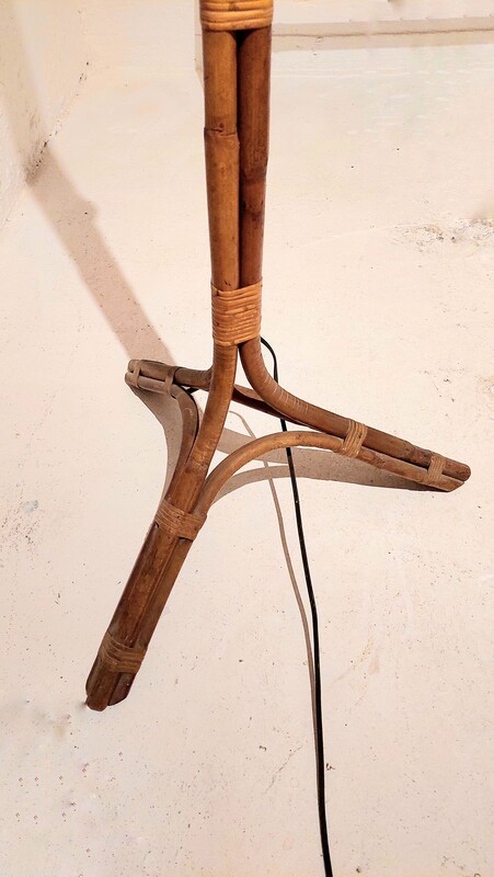 L 704 JC Bamboo florlamp Italy 1950s