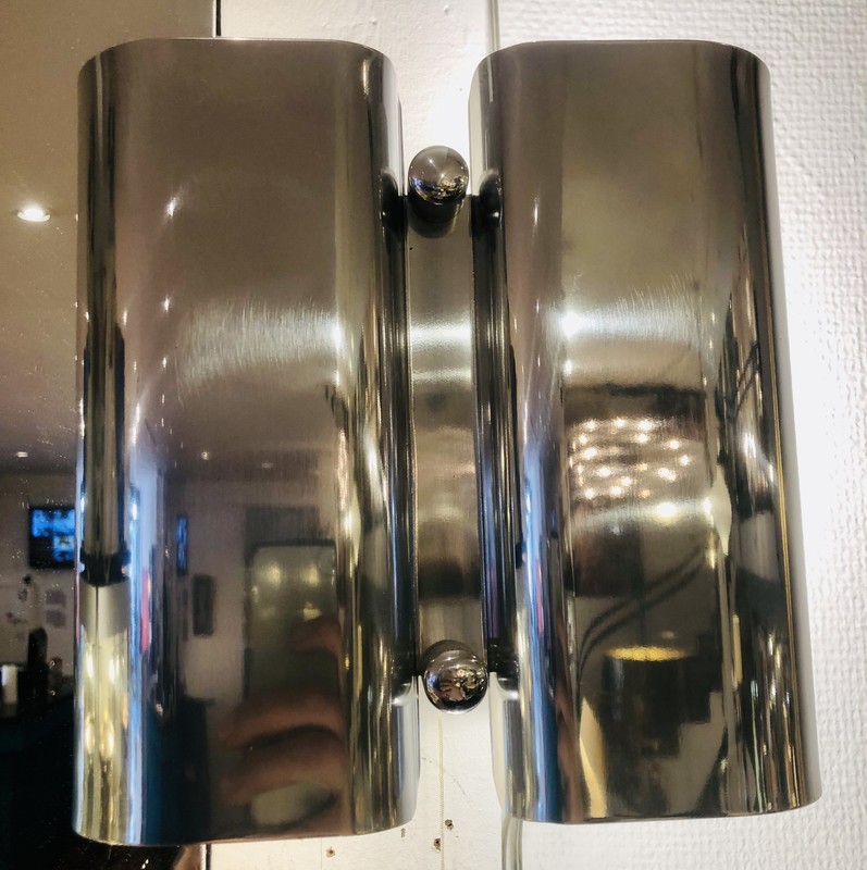 L 765 AG pair of Kalmar wall lamps, 1980’s