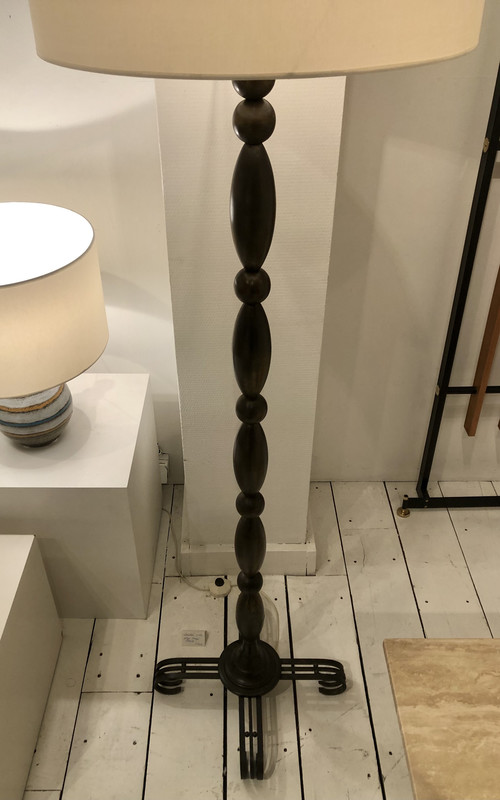L 769 OB French Floor Lamp in bronze, 1940’s