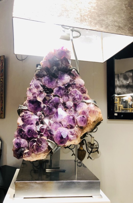 L 773 YD Amethist vintage lamp 