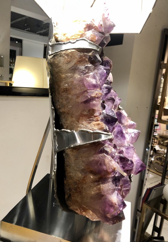 L 773 YD Amethist vintage lamp 