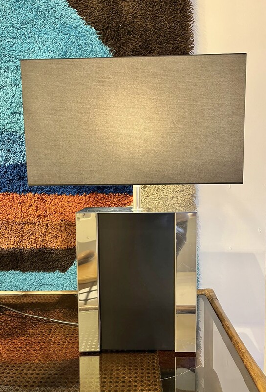 L 852 RD pair of lamps in the taste of Willy Rizzo, Italy, 1970’s