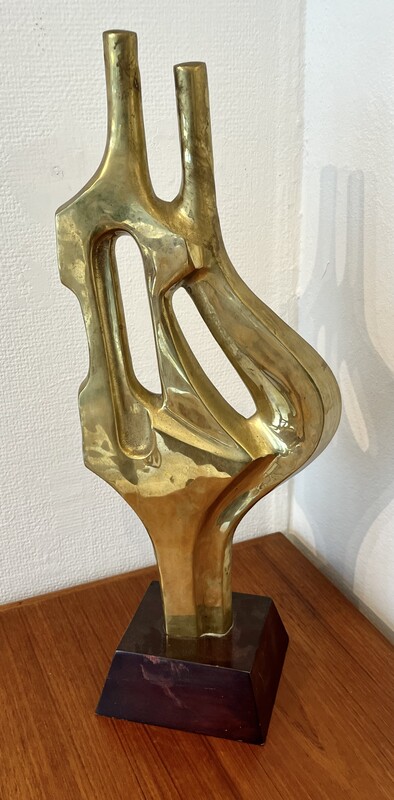 M 086 APO brass Brutalist sculpture, 1970’s