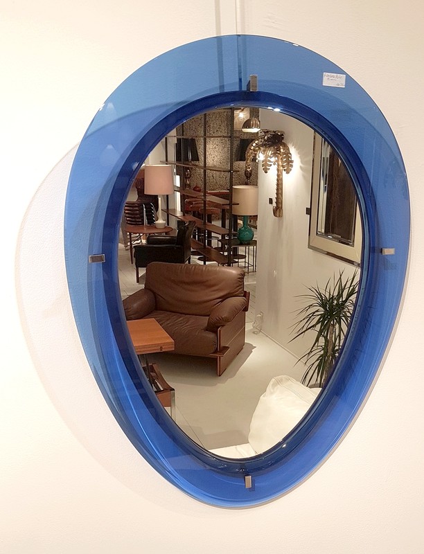 M 112 AV Duo tone Hall mirror Italy 1960s