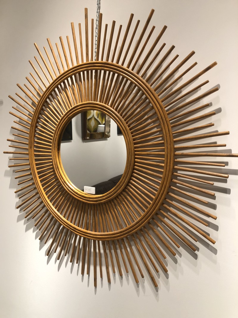 M 120 AG Rottan Mirror, circa 1960