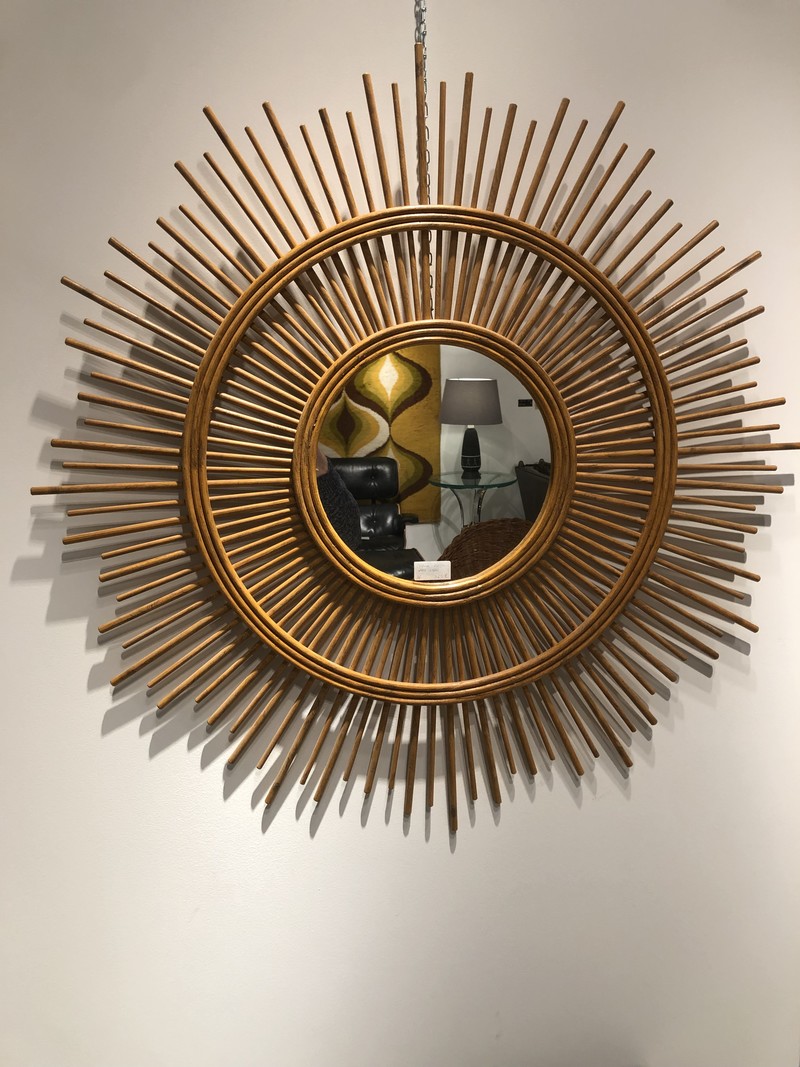 M 120 AG Rottan Mirror, circa 1960