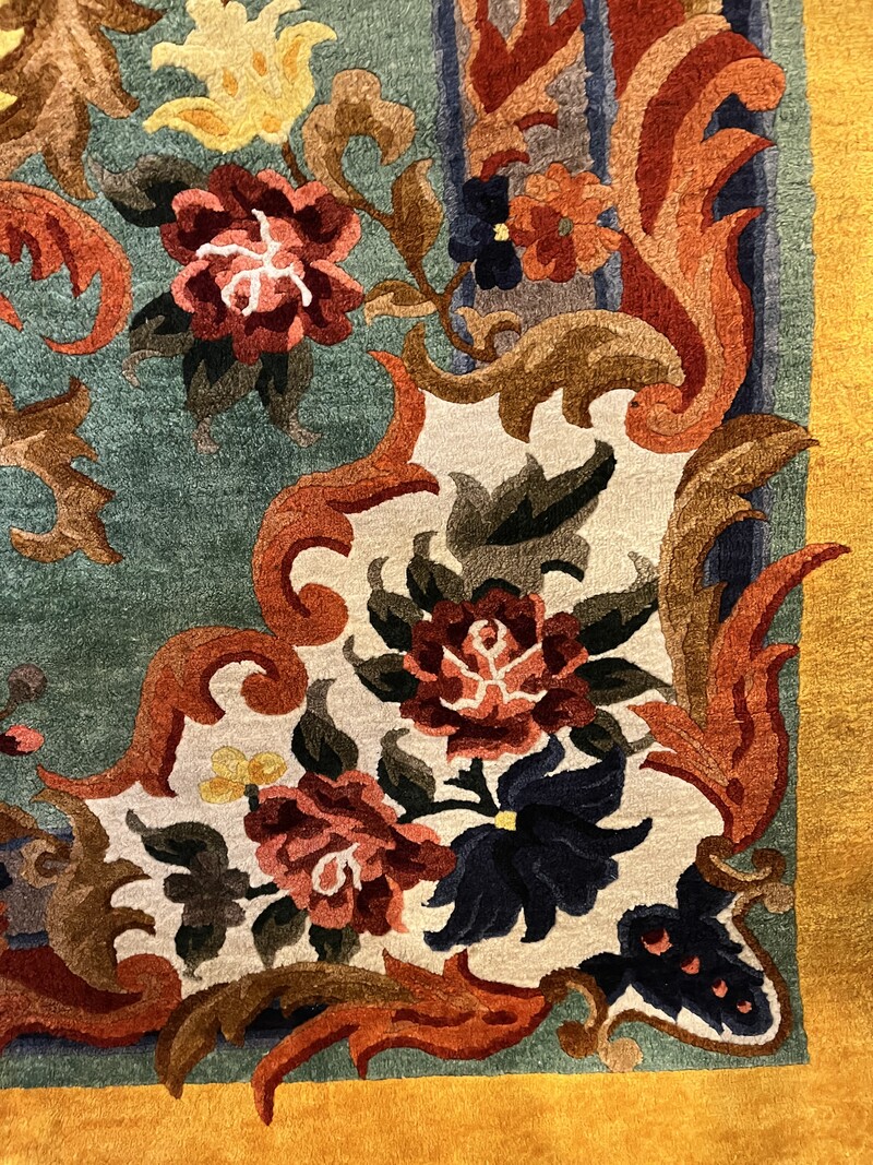 M 121 JFC Large floral chinese carpet 