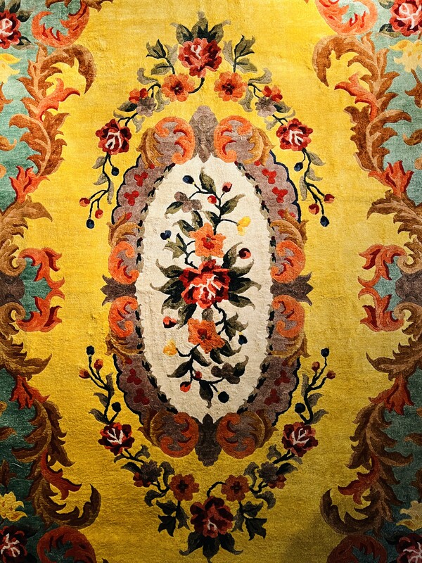 M 121 JFC Large floral chinese carpet 