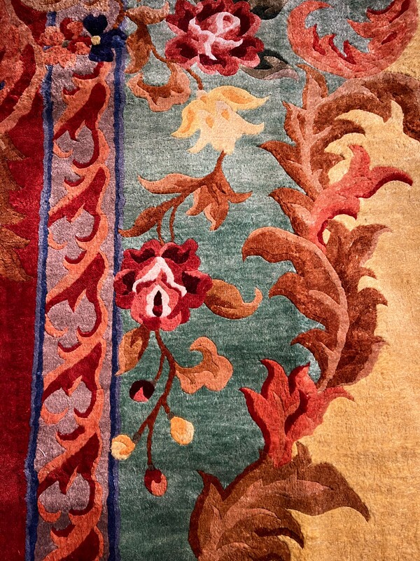 M 121 JFC Large floral chinese carpet 