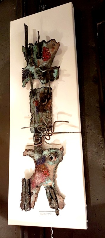 M 123 JC Wall sculpture brutalist 1970