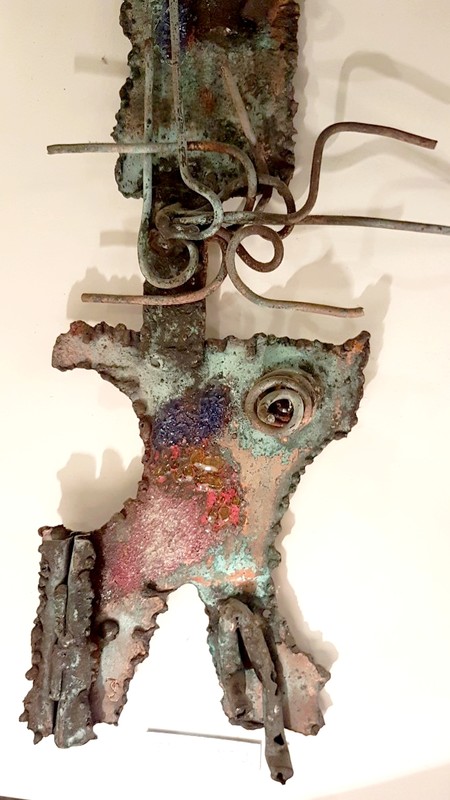 M 123 JC Wall sculpture brutalist 1970