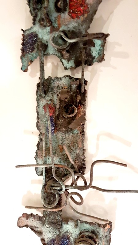 M 123 JC Wall sculpture brutalist 1970