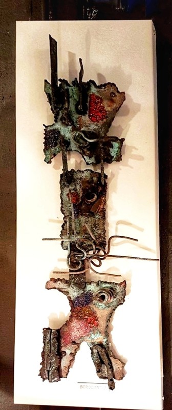 M 123 JC Wall sculpture brutalist 1970