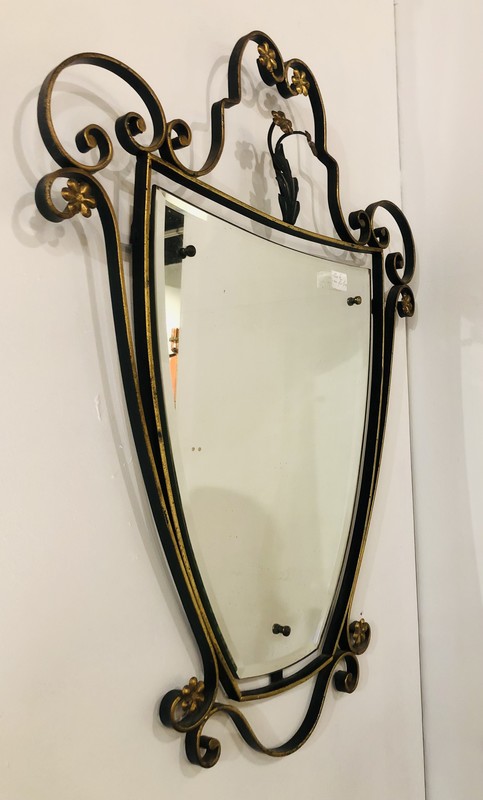 M 126 JD vintage mirror in iron, 1950’s