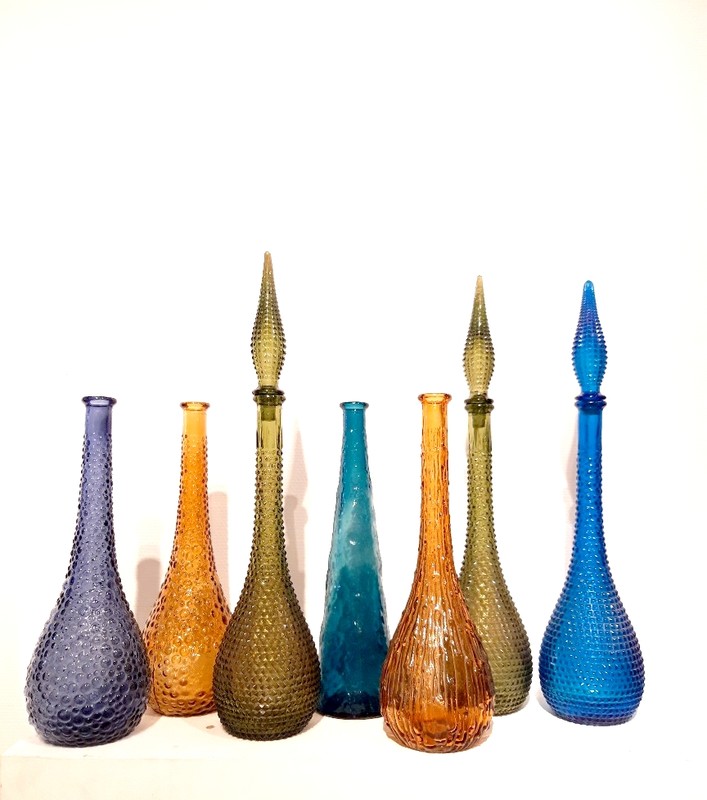 M 132 JFC Set of decoratives bottles Italy 1970