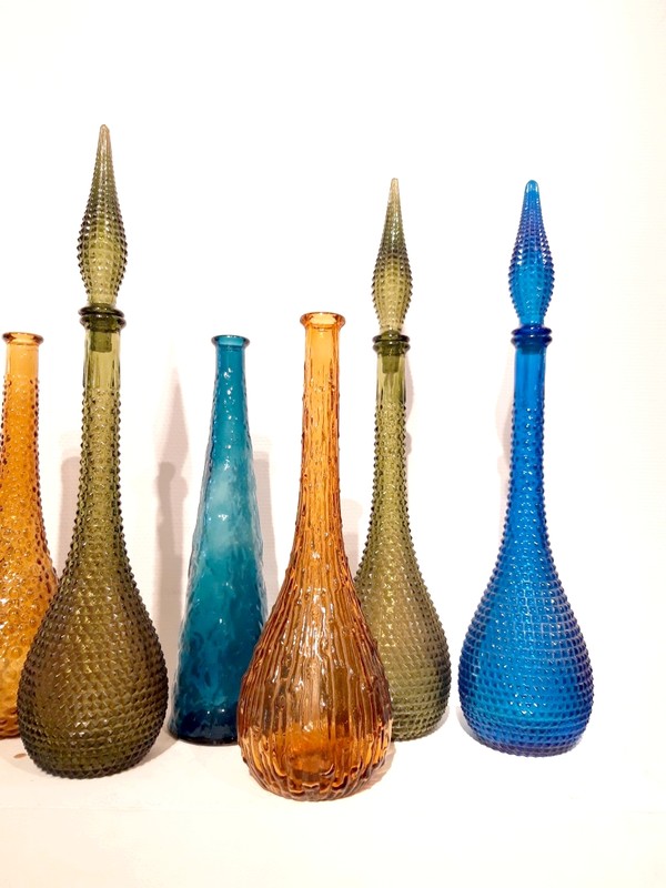 M 132 JFC Set of decoratives bottles Italy 1970