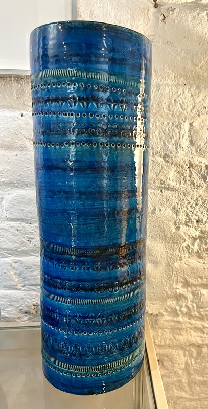 M 134 Anne blue ceramic vase by Aldo Londi for Bitossi