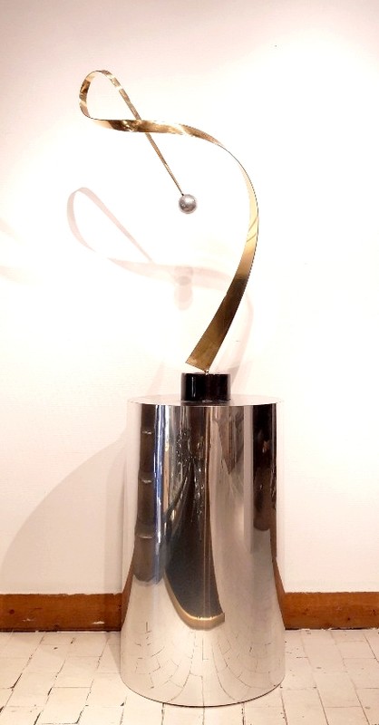 M 150 Apo Cinetic sculpture by Curtis Jere USA 1980