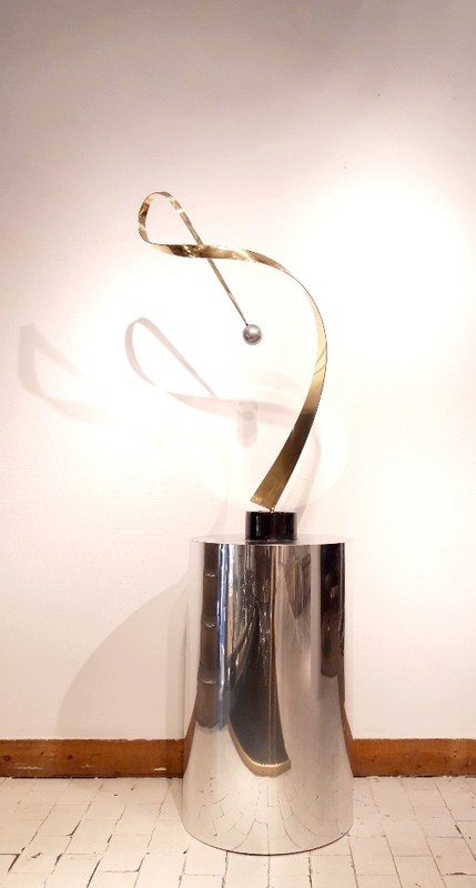M 150 Apo Cinetic sculpture by Curtis Jere USA 1980