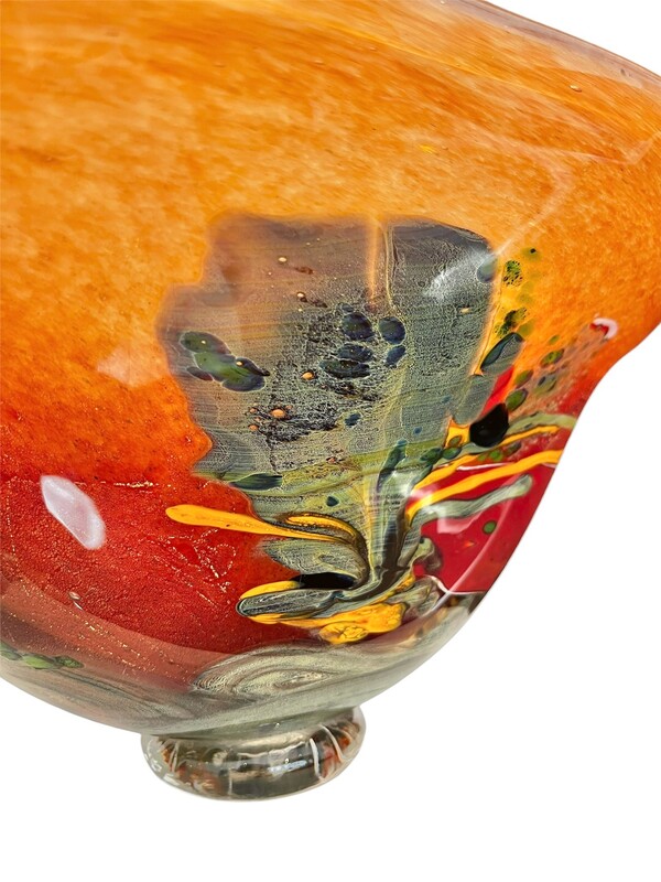 M 150 APO studio glass vase by Robert Pierini, Biot, France, 1991