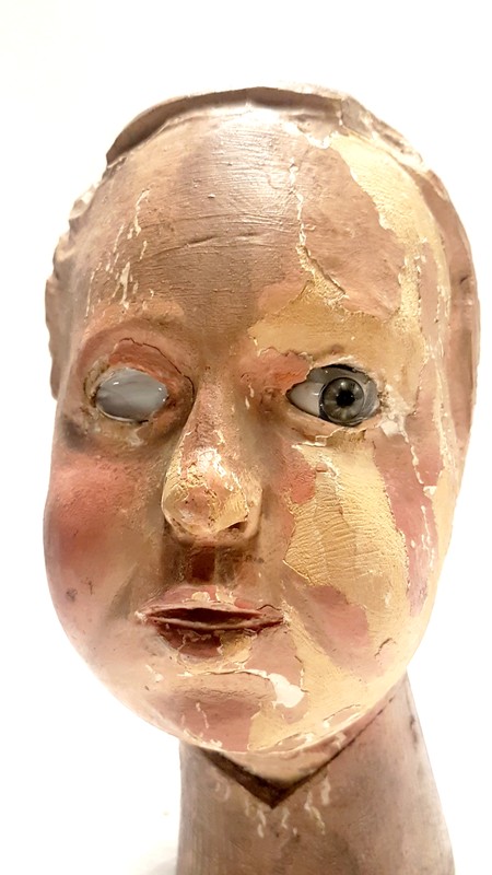 M 195 AG Processional statue's head. End 18th C.