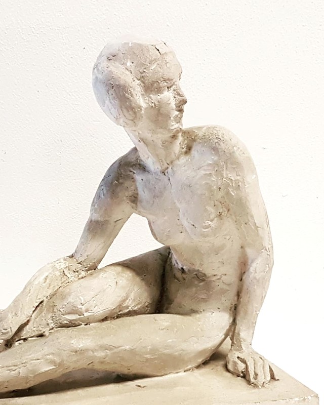M 199 JC Sculpture plaster of workshop attributed to Paule Bisman dated 1928.
