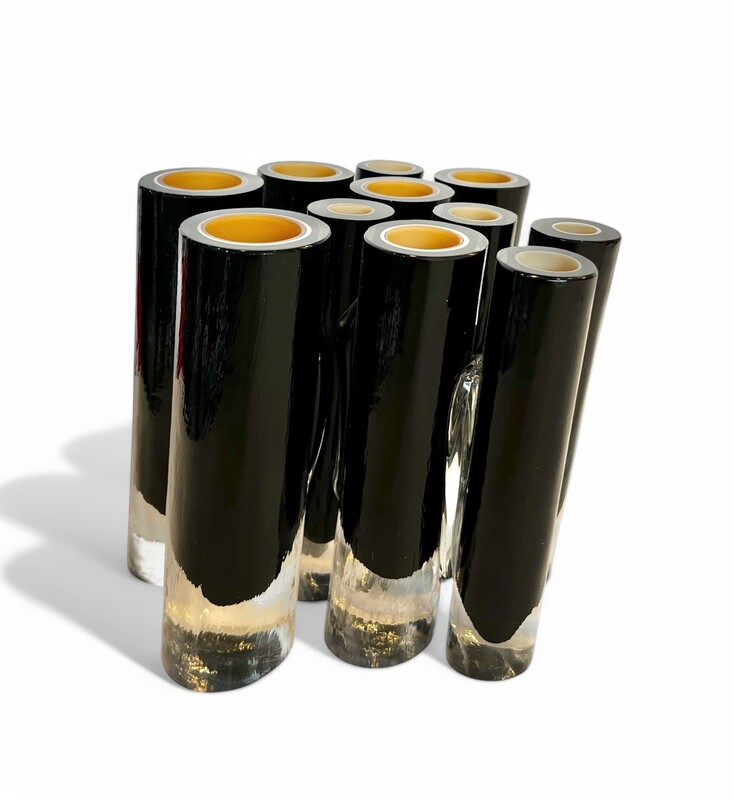 M 307 APO tubular glass vase by Barbini 