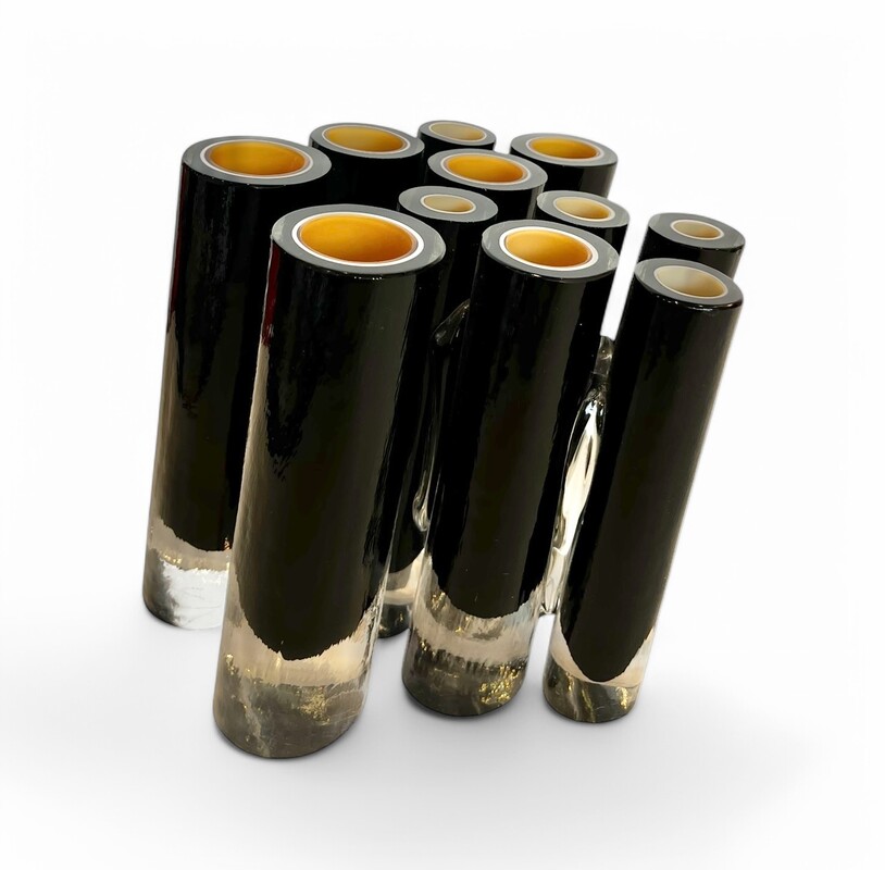 M 307 APO tubular glass vase by Barbini 