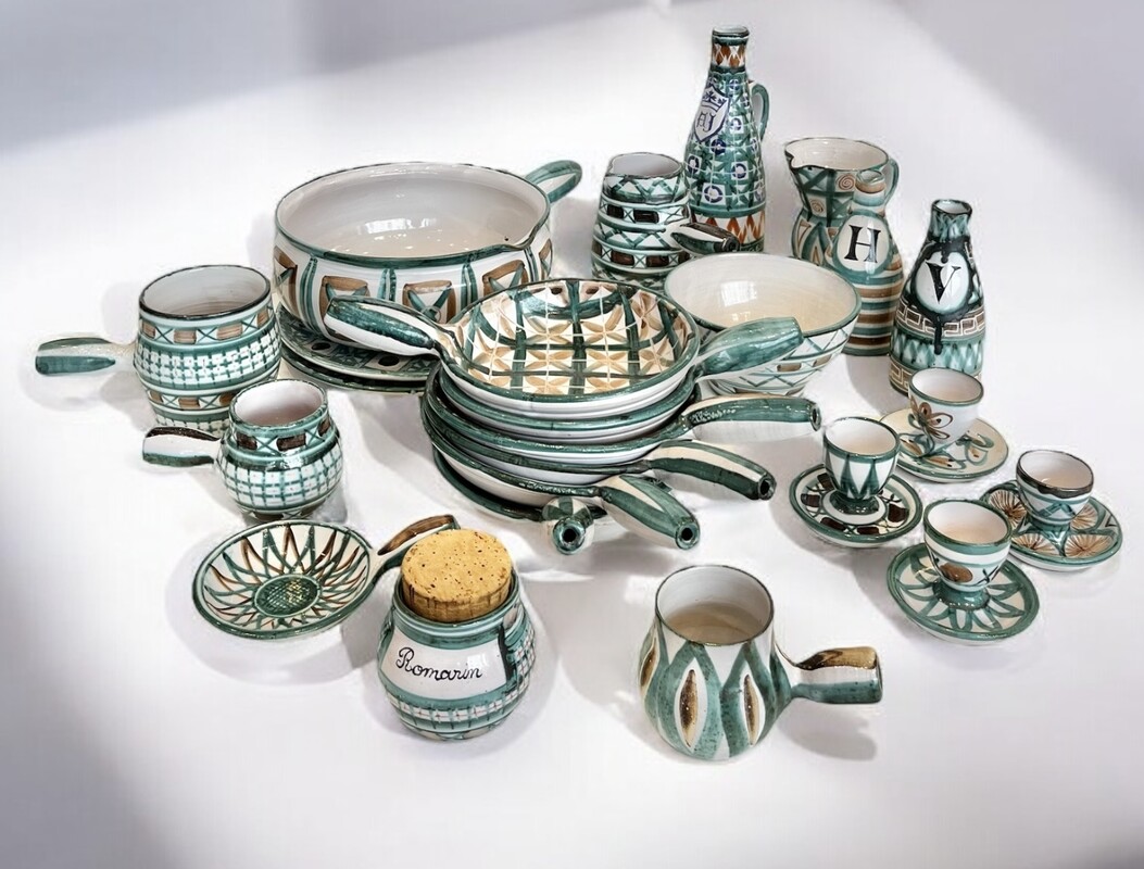 M 309 APO set of Robert Picault ceramics, Vallauris 