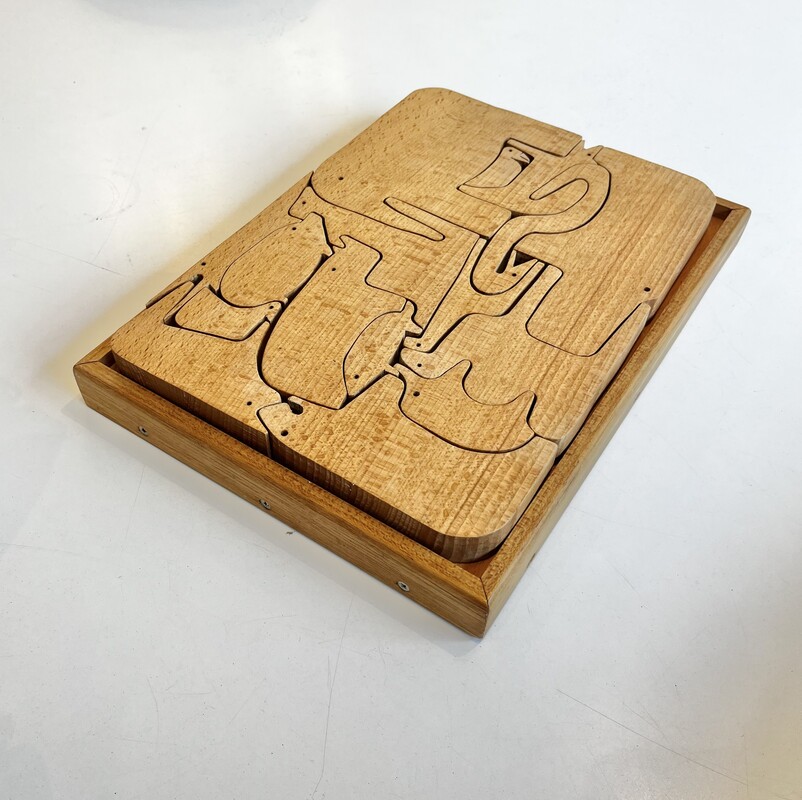 M 316 APO Wood animal puzzle attributed to Enzo Mari
