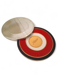 M 328 APO set of 2 commemorative porcelain plate from Cannes Festival, by Hilton McConnico for Philippe Deshoulières