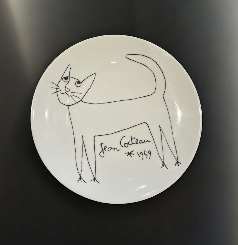 M 329 APO Jean Cocteau plate by PROMO - CERAM EDITIONS D'ART
