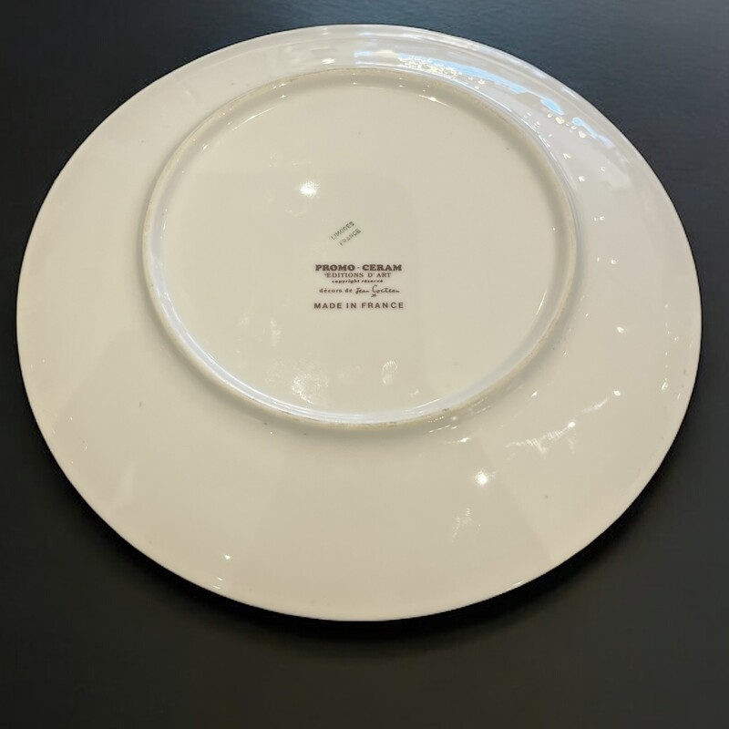 M 329 APO Jean Cocteau plate by PROMO - CERAM EDITIONS D'ART