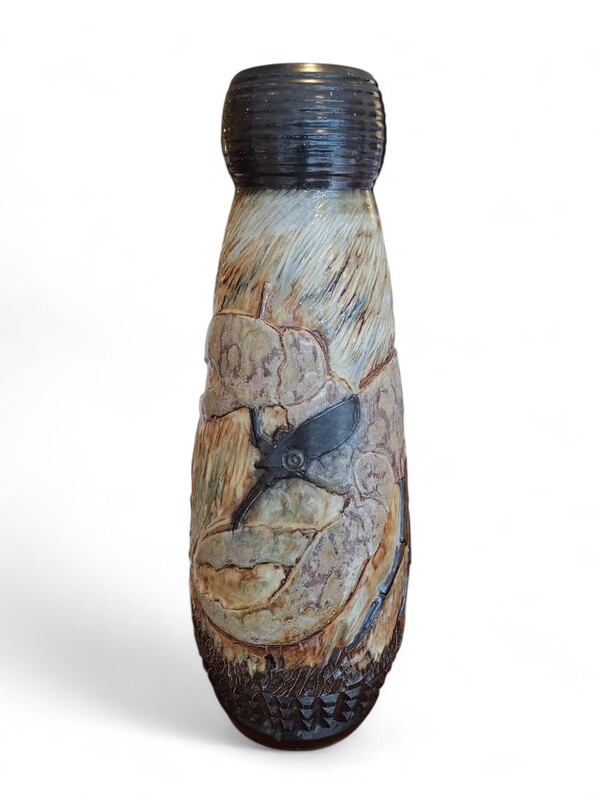 M 334 APO Large ceramic vase signed Guérin 