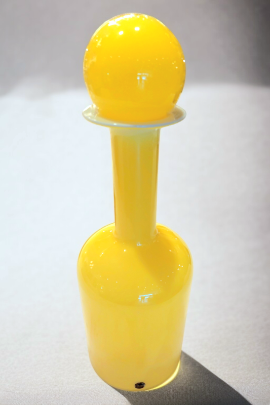 M 335 JC Scandinavian large covered Bottle by Otto Brauer for Holmegaard, 1960s
